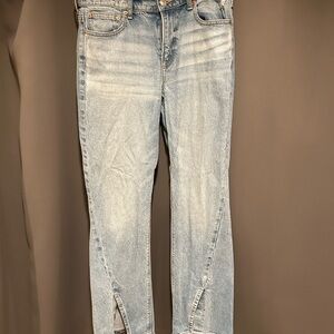American Eagle Outfitters Blue Ankle Cropped Jeans